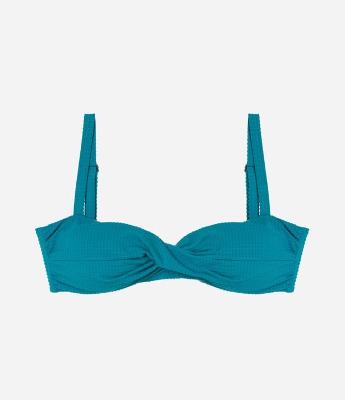 Biquíni Top Reto Torcido e Texturizado Curve & Plus Size