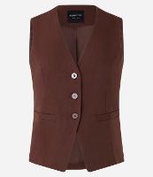 Colete Alongado Alfaiatado com Botões Frontais - 1