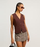 Colete Alongado Alfaiatado com Botões Frontais - 2