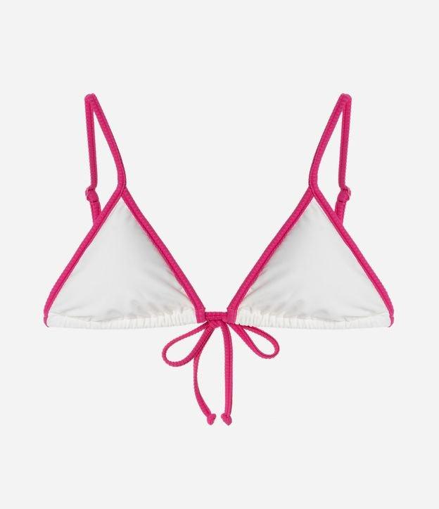 Biquíni Top Cortininha em Microfibra com Viés Contrastante - 1