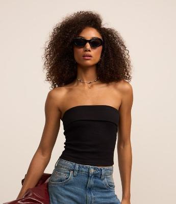 Top Tomara que Caia em Ribana com Texturas