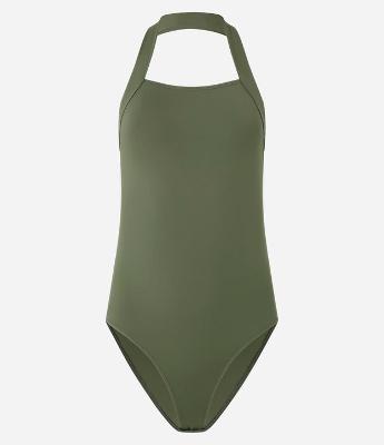 Body Frente Única em Microfibra com Decote Quadrado