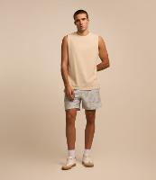 Bermuda com Cós Elástico e Estampa Abstrata - 1