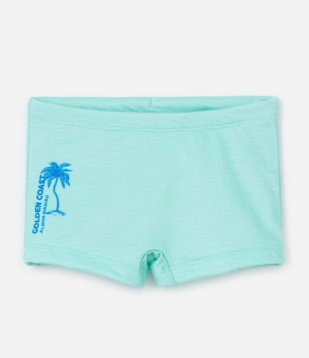 Sunga Boxer Infantil com Estampa Coqueiro - Tam 5 a  14 Anos - 1