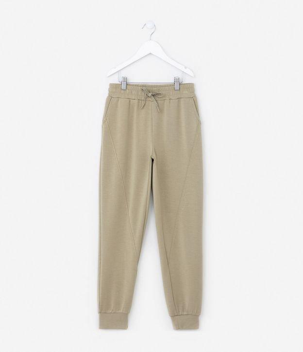 Calça Básica Infantil com Toque Suave e Recortes - Tam 5 a 14 Anos - 1