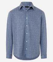 Camisa Regular com Fibra de Bambu e Estampa Xadrez - 1