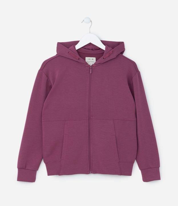 Jaqueta Infantil com Toque Suave e Capuz -Tam 5 a 14 Anos - 1