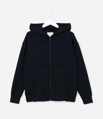 Jaqueta Infantil com Toque Suave e Capuz -Tam 5 a 14 Anos