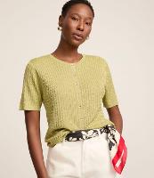 Blusa em Tricô Texturizado com Abotoamento - 2