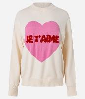 Suéter em Tricô com Coração e Lettering Je T'Aime - 1