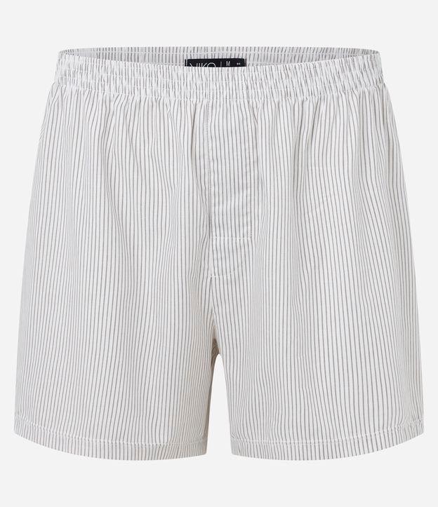Cueca Samba Canção em Algodão com Listras Finas - 1