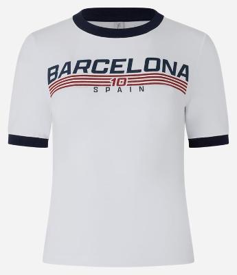 Blusa T-Shirt em Algodão Estampa Barcelona