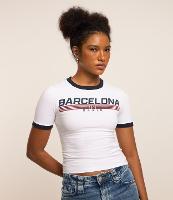 Blusa T-Shirt em Algodão Estampa Barcelona - 2