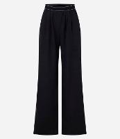 Calça Reta Esportiva em Microfibra Reta com Cós de Elástico - 1