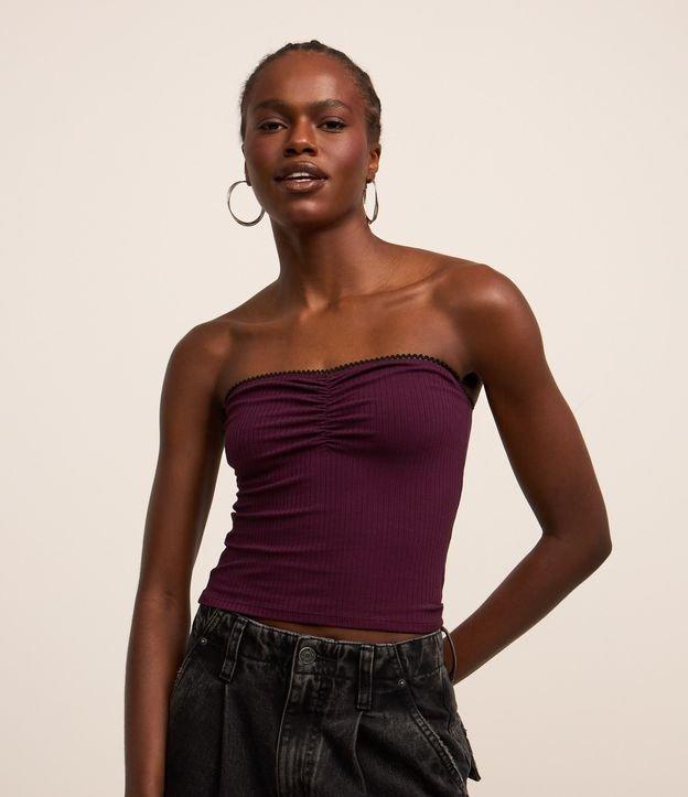 Blusa Tomara que Caia em Ribana com Busto Franzido - 1