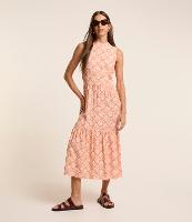 Vestido Evasê em Viscose Floral Liberty e Decote Halter - 1