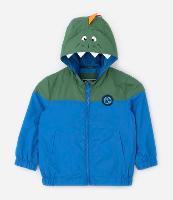 Jaqueta Infantil com Capuz e Estampa Interativa de Dino - Tam 1 a 5 Anos - 1