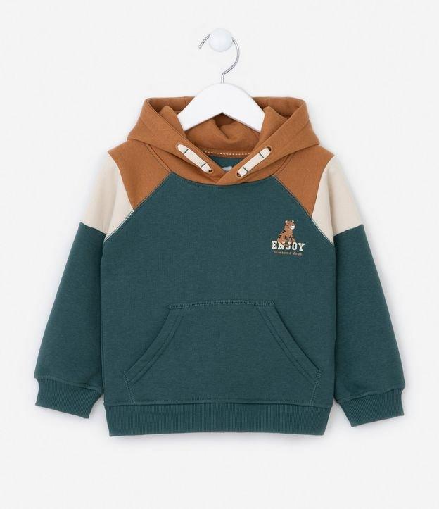 Blusão Infantil com Recortes e Estampa Tigre - Tam 1 a 5 Anos - 1