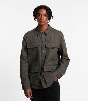 Jaqueta Parka em Sarja com Bolsos Táticos - 1