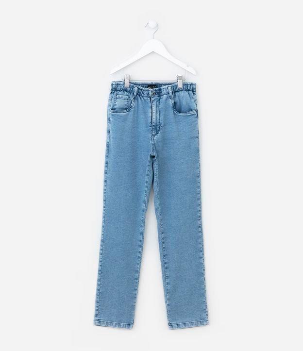 Calça Infantil em Jeans com Cós Elástico - Tam 5 a 14 Anos - 1