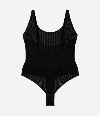 Body Sem Bojo em Tule com Alça Multiúso Curve e Plus Size