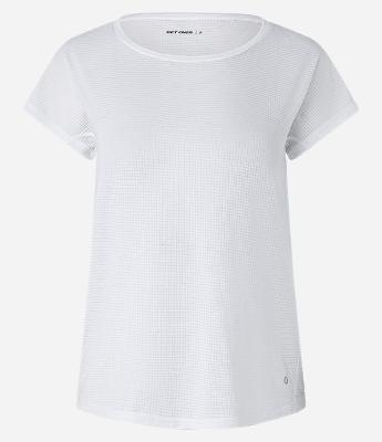 Camiseta Esportiva em Microfibra com Decote Redondo