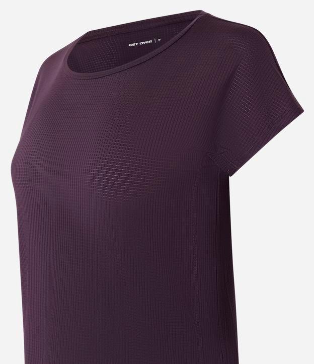 Camiseta Esportiva em Microfibra com Decote Redondo - 1