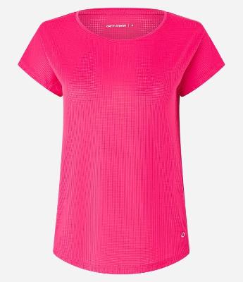 Camiseta Esportiva em Microfibra com Decote Redondo