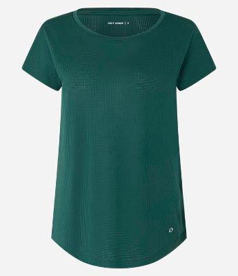 Camiseta Esportiva em Microfibra com Decote Redondo