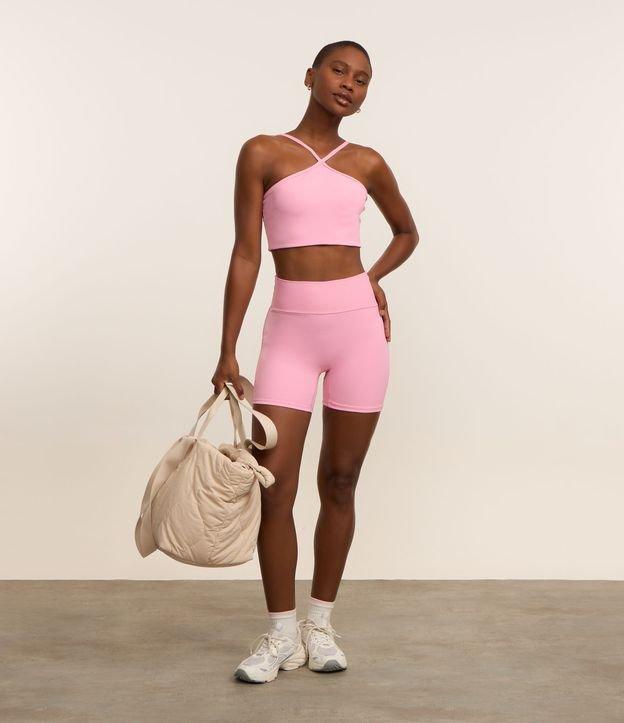 Bermuda Esportiva em Microfibra Canelada com Forro - 2