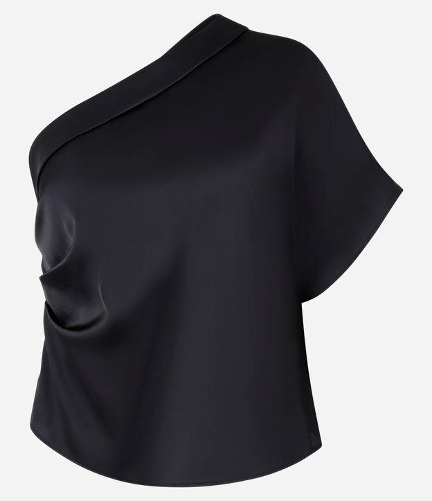 Blusa Ombro Só com Franzido Lalteral - 1