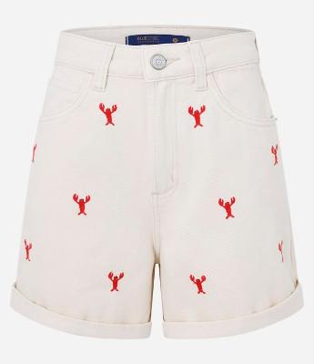 Short Mom em Jeans com Bordado de Lagostinhas Dolce Vita