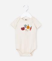 Body Infantil com Bordado Leguminhos - Tam 0 a 18 meses - 1