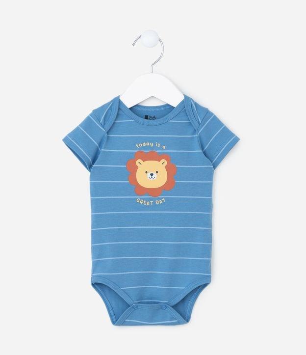 Body Infantil com Estampa Leãozinho - Tam 0 a 18 meses - 1