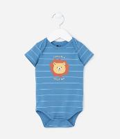 Body Infantil com Estampa Leãozinho - Tam 0 a 18 meses - 1