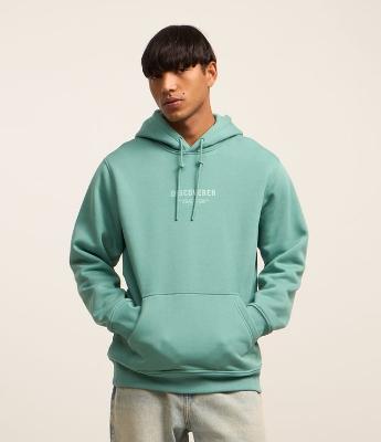 Blusão Comfort em Moletom com Estampa Lettering e Capuz