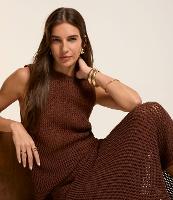 Blusa sem Manga em Crochê com Texturas - 1