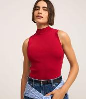 Blusa em Tricô com Golinha e Textura Canelada - 2