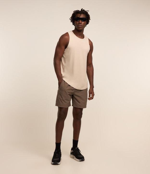 Bermuda  Esportiva Com Cós Elástico e Cordão para Ajuste - 2