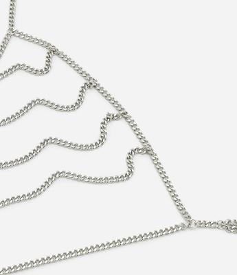 Body Chain Sutiã em Corrente de Metal Curve e Plus Size