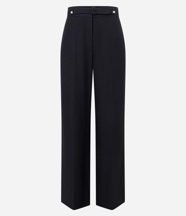 Calça Reta Alfaiatada com Cinto Embutido - 1