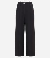 Calça Reta em Alfaiataria com Detalhe de Fenda - 1