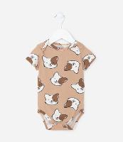 Body Infantil com Estampa Carinha de Gatinho - Tam 0 a 18 meses - 1