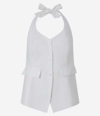 Blusa Colete em Viscolinho Frente Única com Botões