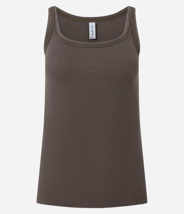 Blusa sem Manga em Ribana com Decote Halter - 1