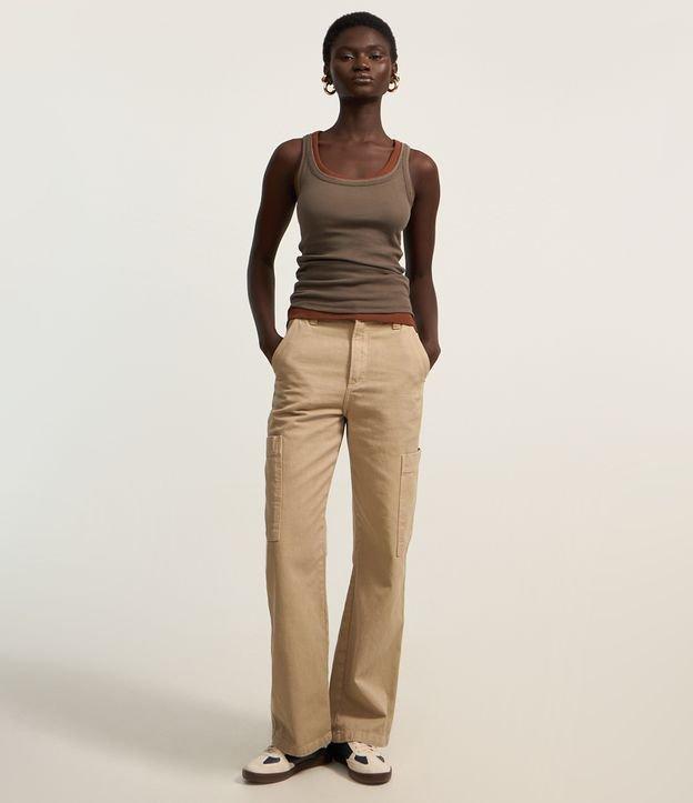 Blusa sem Manga em Ribana com Decote Halter - 2