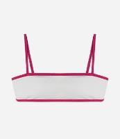 Biquini Top Bandeau em Microfibra com Viés Contrastante - 1