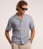 Camisa Boxy em Linho com Gola Bowling - 2