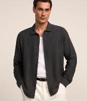 Camisa Comfort em Viscose com Textura - 1