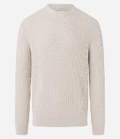 Suéter Slim em Algodão com Textura Ondulada - 1